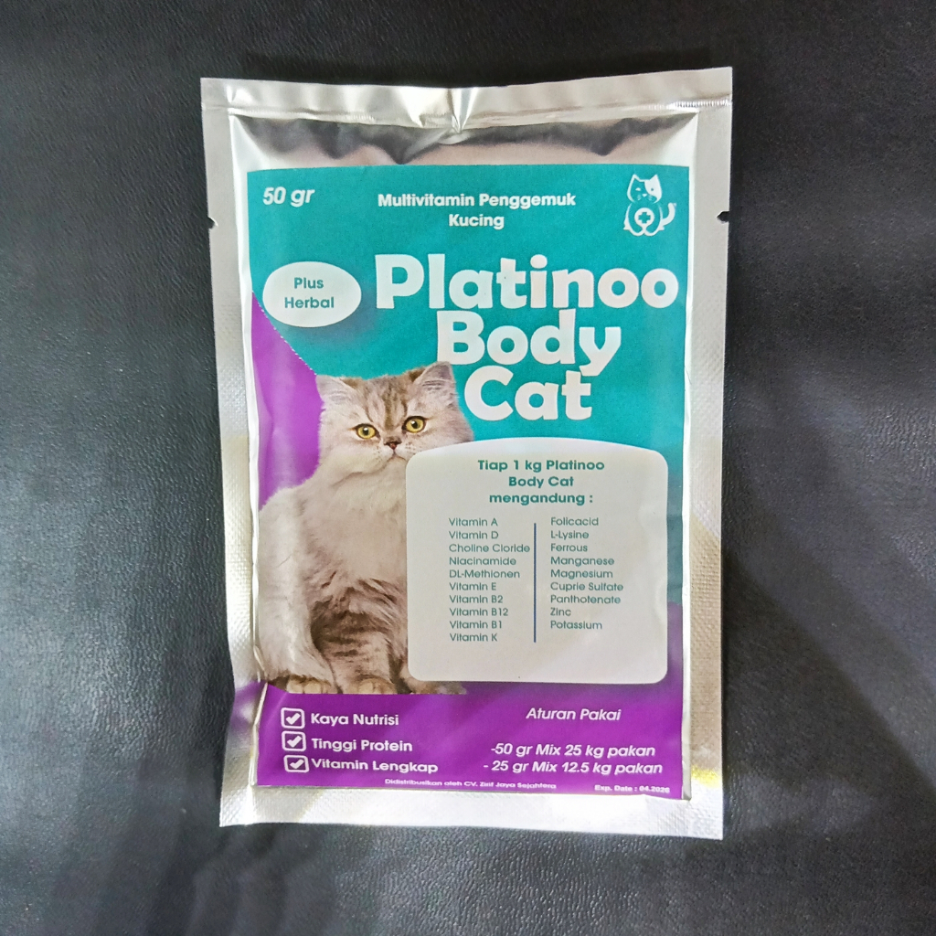 Penggemuk Kucing Body Cat Platinoo Efektif Menggemukan Kucing Bukan Body Fat