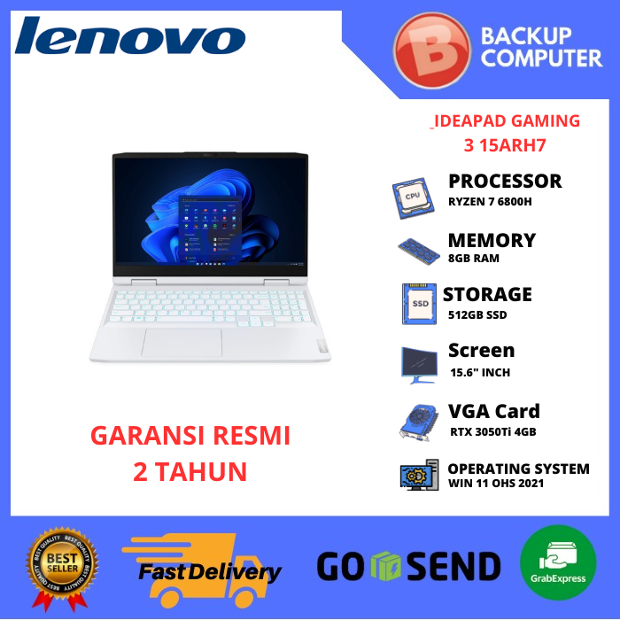 LAPTOP LENOVO GAMING 3 15ARH7 82SB007WID Ryzen 7 6800H