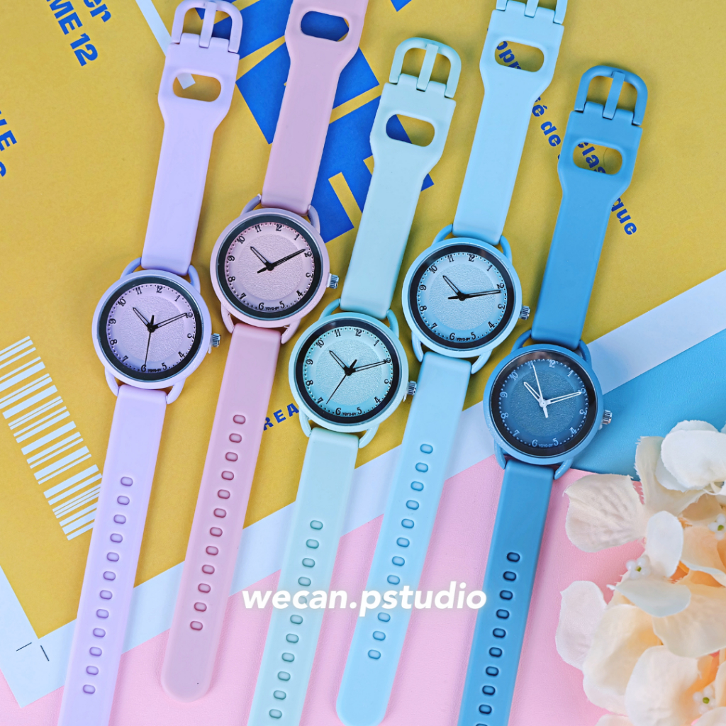 JAM TANGAN WANITA LALA SERIES FASHION KOREA DESIGN CASUAL TALI KARET | Aksesoris Fashion Wanita