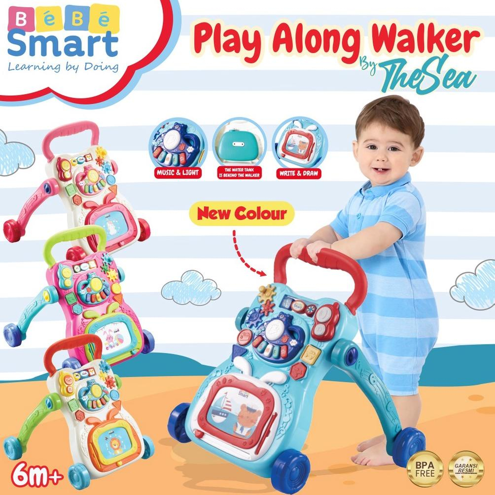 Bebe Smart Play Along Walker / Push Walker Bayi / Alat Bantu Belajar Jalan Bayi