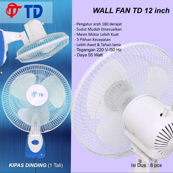 TD Kipas Angin Dinding 12&quot; / Wall Fan 12 Inch