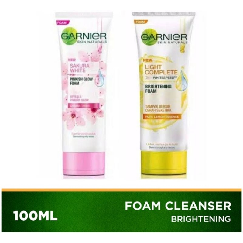 Garnier Light Complete / Sakura WhiteFacial Foam 100 mL Skin Care pinkish Glow