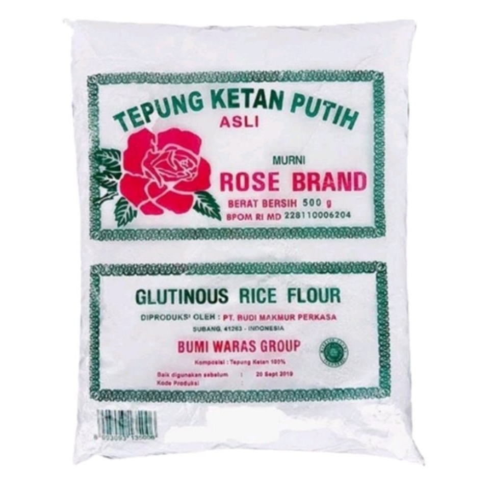 

Tepung Ketan Putih Rose Brand 500 gram