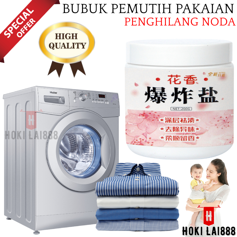 [HKL] BUBUK DETERJEN PEMUTIH PAKAIAN / SERBUK AJAIB MENGHILANGKAN NODA MEMBANDEL DI BAJU / BATH FIZZER / PEMUTIH BAJU