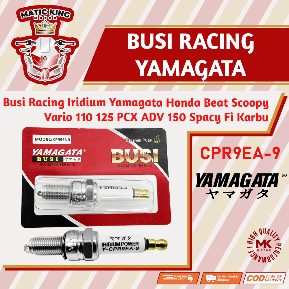 Busi Spark Racing Yamaha Nmax Aerox Lexi Xeon RC Vixion Jupiter MX King R15 125/135/155 CPR9EA Yamagata