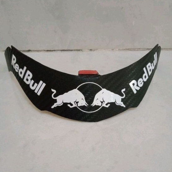 spoiler helm nhk r6 carbone motif red bull putih