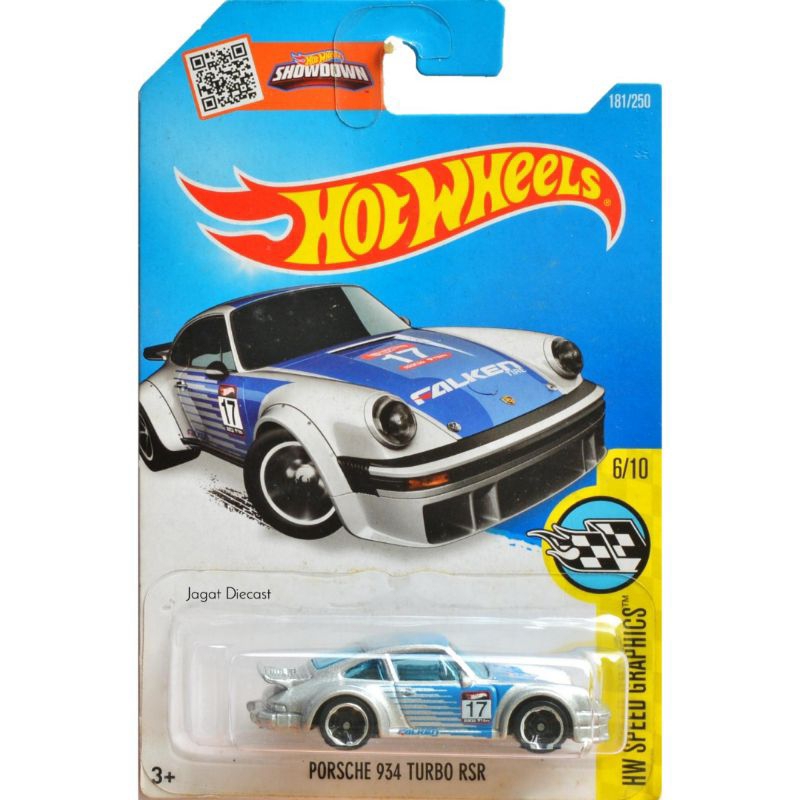 Hot Wheels Porsche 934 Turbo RSR Ford Falken Mainan Mobil Mobilan Jagat Diecast