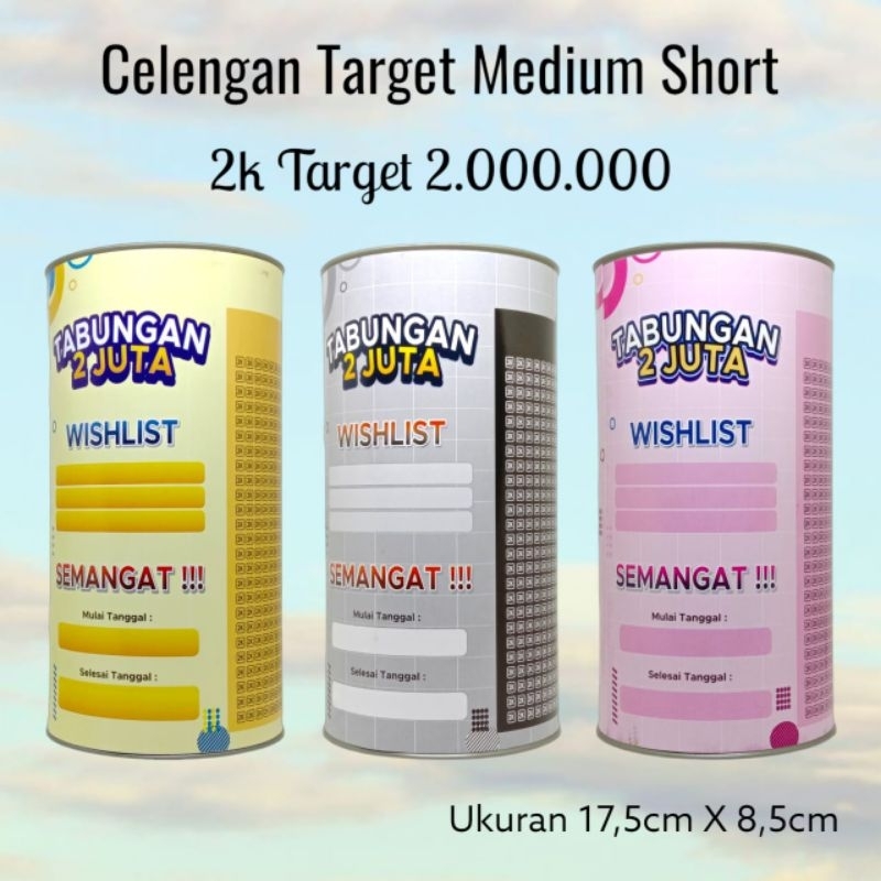 Celengan Target 2k Target 2jt Celengan Buka Tutu Viral Tabungan Target Buka Tutup Celengan Target Pe