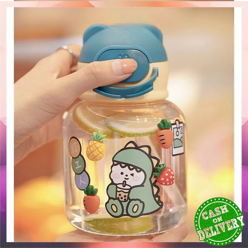 BOTOL MINUM GEMOY BERUANG KACAMATA