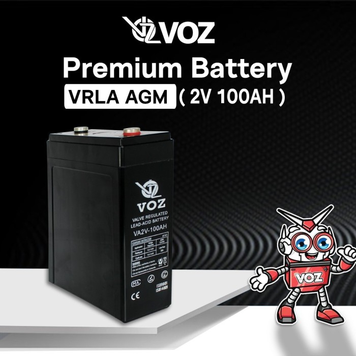 Voz Baterai VRLA 2V 100 Ah | Baterai UPS | Panel Surya