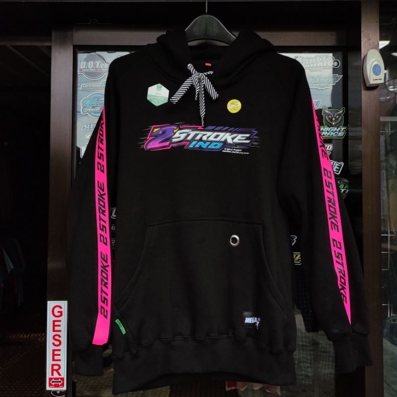 oodie 2 stroke pria fleecee cotton jaket racing two stroke