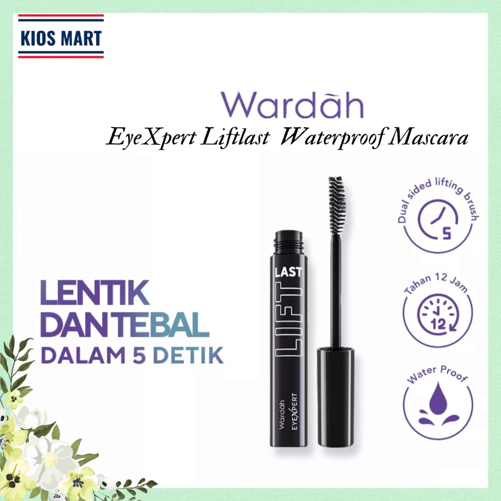 Wardah Eyexpert Liftlast Waterproof Mascara 8ml | Maskara