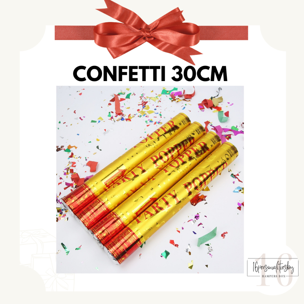 Confetti Pesta Pernikahan 30Cm Petasan Pesta Semburan Kertas Warna Warni
