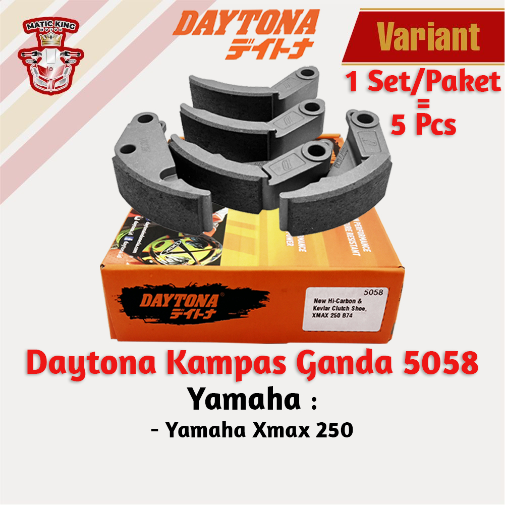 Daytona Kampas ganda kopling racing Nmax Aerox Lexi Mio M3 Fino Soul GT Freego Gear Nouvo Sporty 110 115 125 155 4634