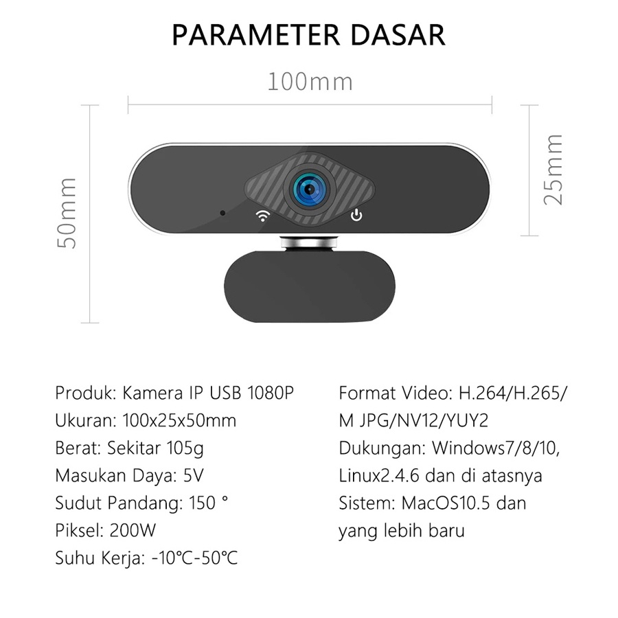 Webcam PC 4K 1080P full HD USB Kamera/Pasang dan makrofon/ PC 4K Full HD Camera With Mic Webcast Live Zoom Google Meeting