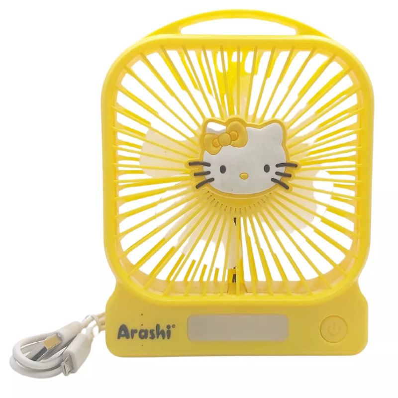 Kipas Angin Portable Mini Fan / Lampu Emergency Arashi 4 Inch