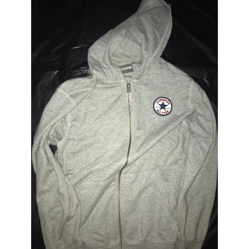 Zip hoodie converse grey
