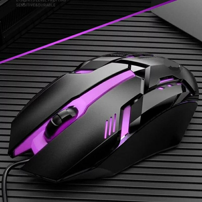 Mouse gaming murah pc usb RGB kabel Wired 3D optical-DPI1000