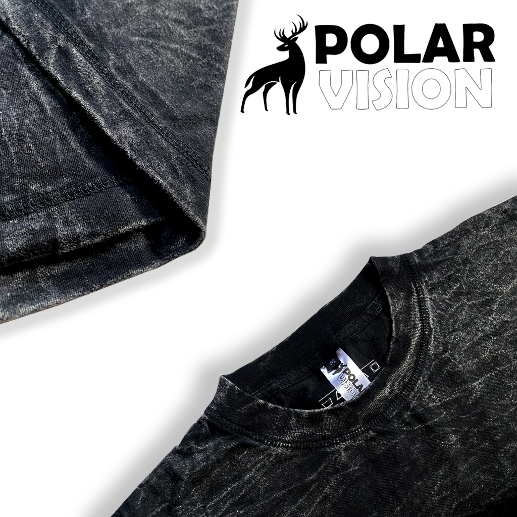 PolarVision Kaos Distro Washed Oversize Teddy Streetwear