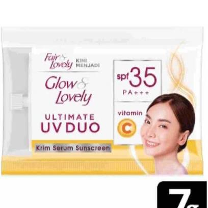 Fair &amp; Lovely Ultimate SPF 35 PA+++ UV Duo Krim Serum Sunscreen Vitamin C 20g