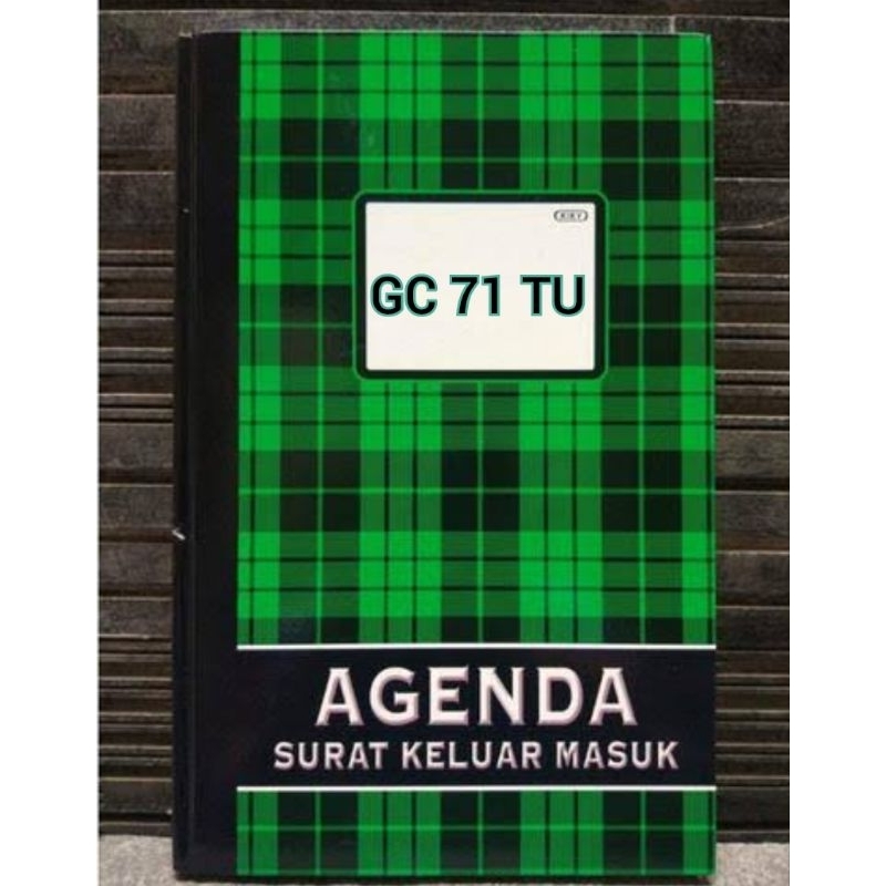

buku agenda surat keluar masuk kode GC 71 tu