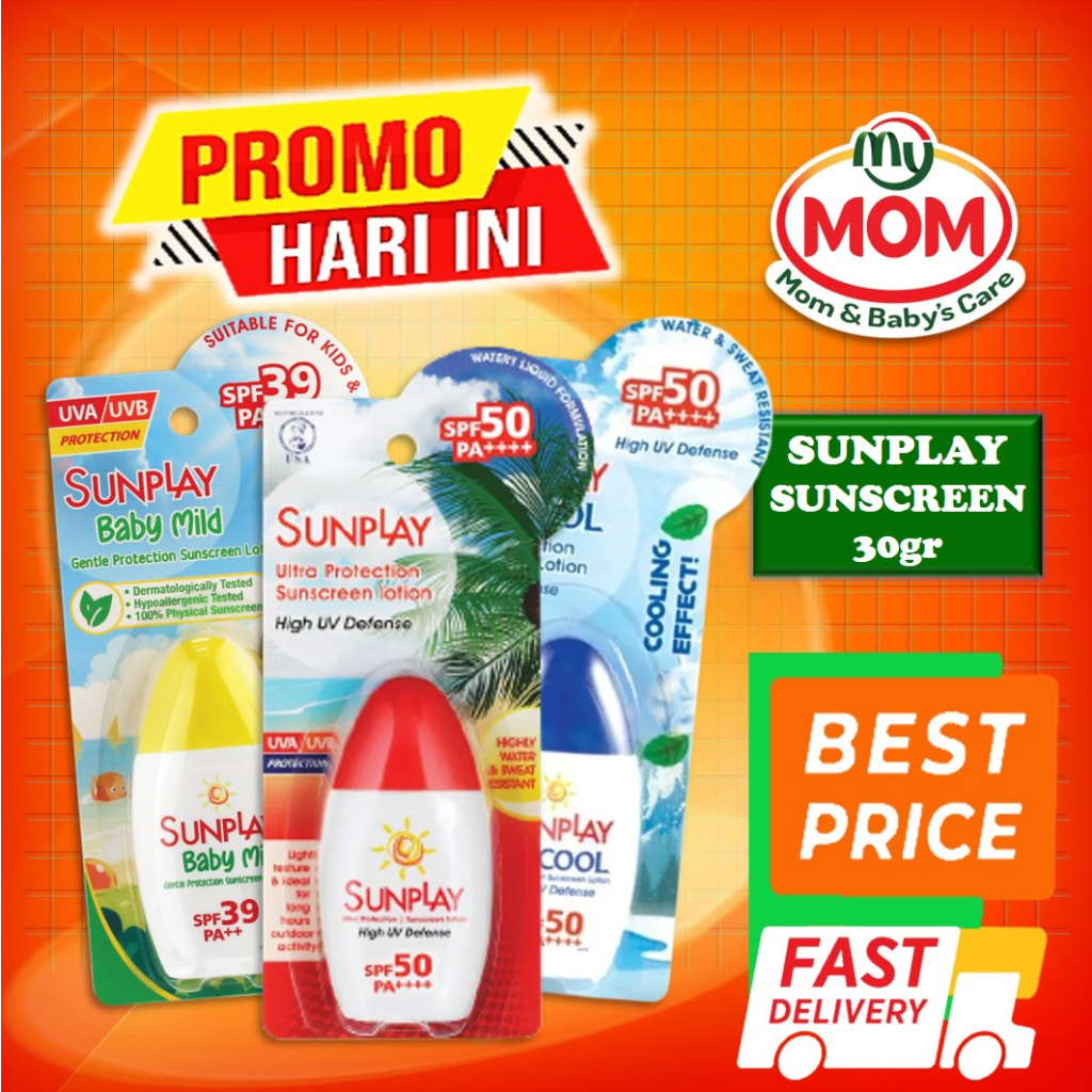 [BPOM] Sunplay Cool 30gr SPF50 Biru / Sun Play / Sun Screen / Sun Block / MY MOM