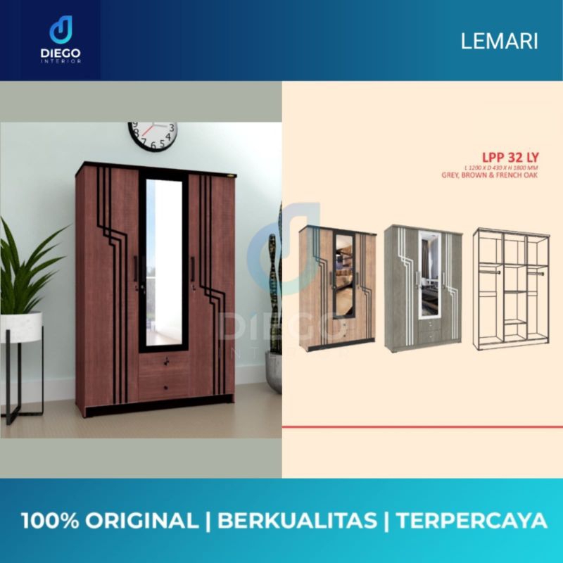Lemari Pakaian Lemari Serbaguna LPP 32 LY