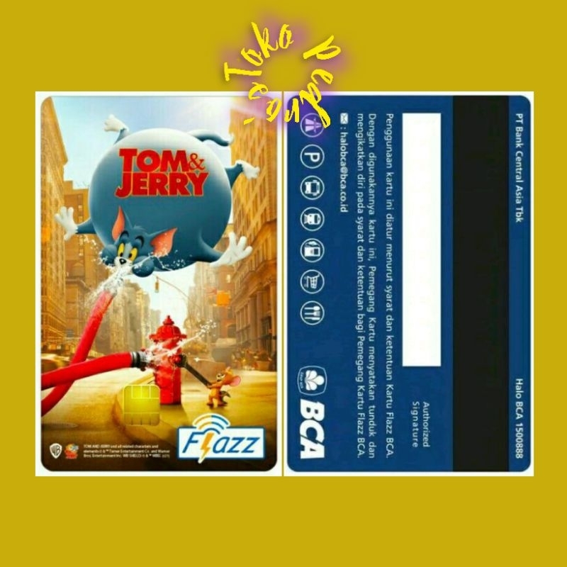 Kartu Flazz BCA Gen 2/Gen2 Tom &amp; Jerry - THE MOVE CITY ORI /Like eTOLL eMONEY Tapcash or Brizzi