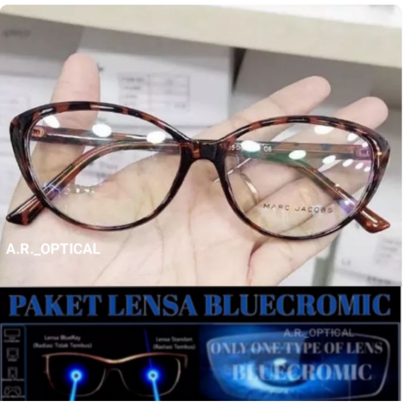 kacamata ( muka kecil ) Kacamata Bluecromic | paket lensa photocromic