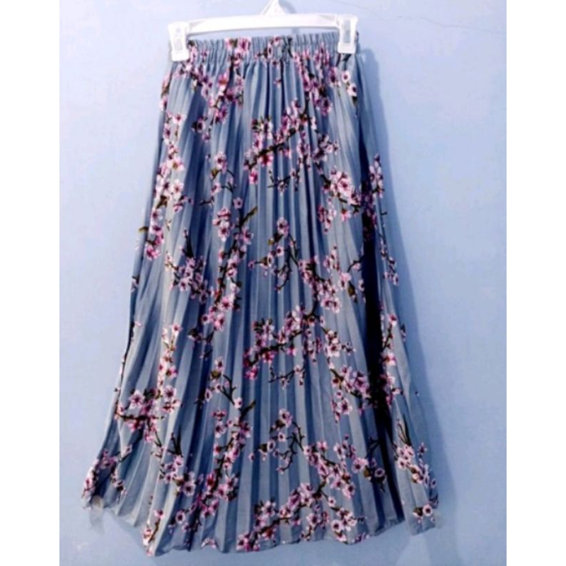 gratis ongkir rok bunga motif terbaru/rok Daisy Lily premium/rok/rok plisket/pakaian wanita