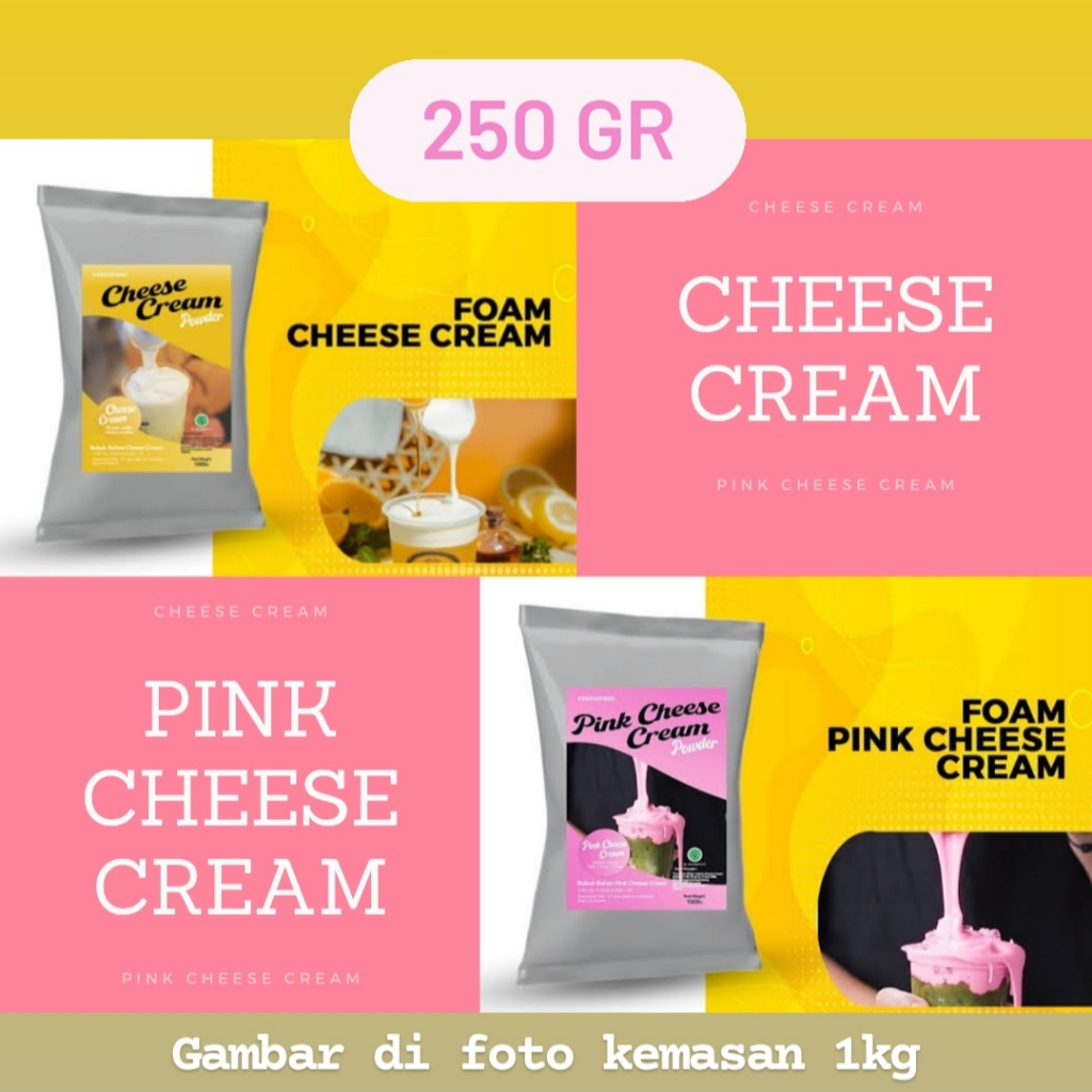 

250gr Cheese Cream/Whip Cream/Macchiato Cream Topping Minuman Makanan Kekinian