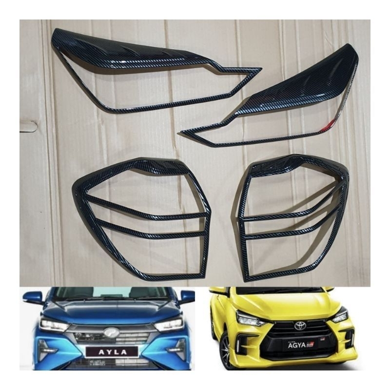 paket garnish lampu carbon agya/2023.