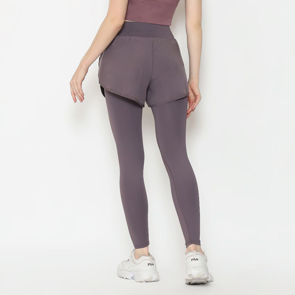 Fitwear - Celana Pendek + Legging Olahraga Wanita CINDY CROSS WAIST - M - 2XL