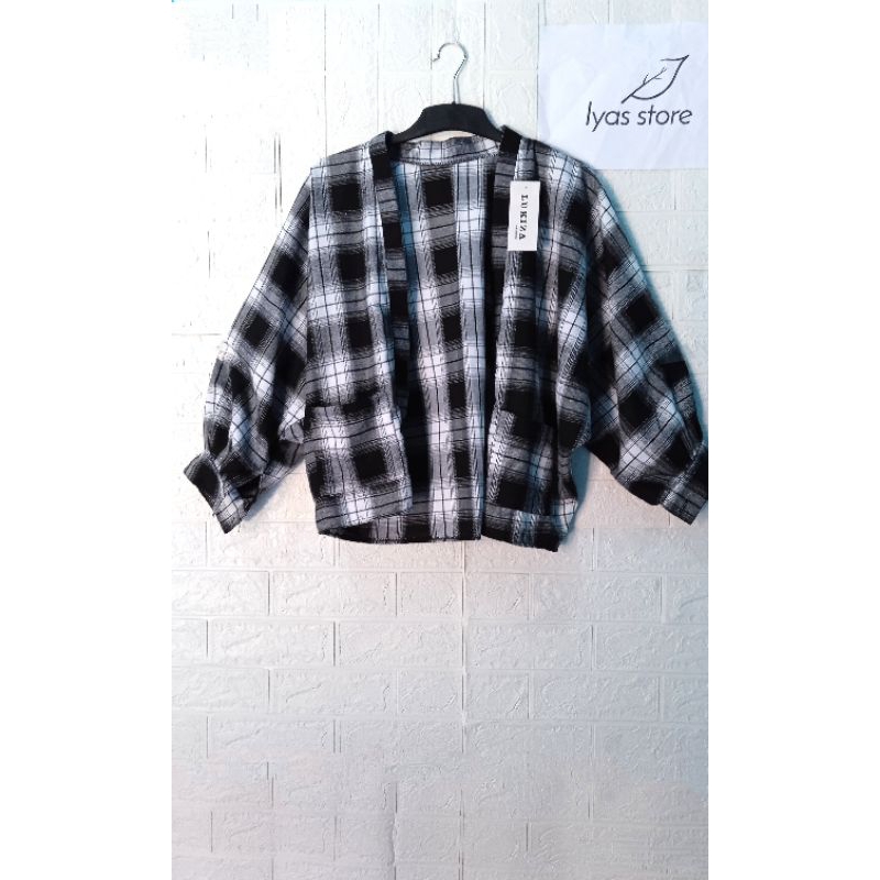 outer balon outer over size outer kotak-kotak outer viral outer ootd outer flanel