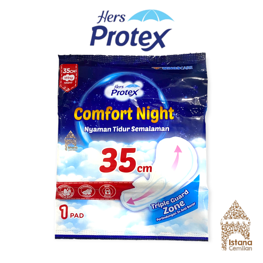 Hers Protex Comfort Night Pembalut Wanita Softex 35 CM