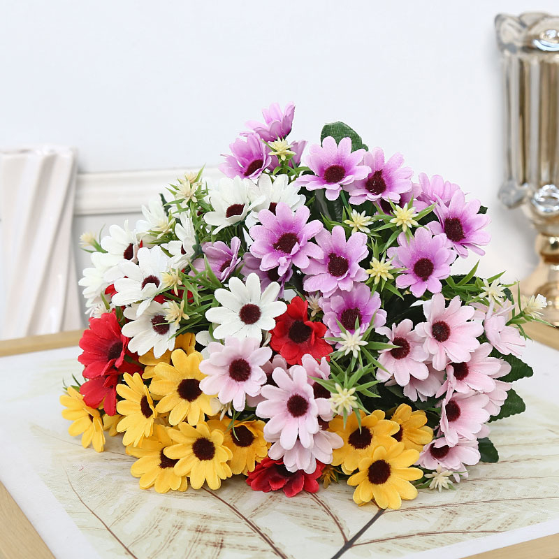 Bunga Buket Chrisanthemum Krisan Bunga Matahari Hias Properti Foto Produk Studio Artificial Flower BG11