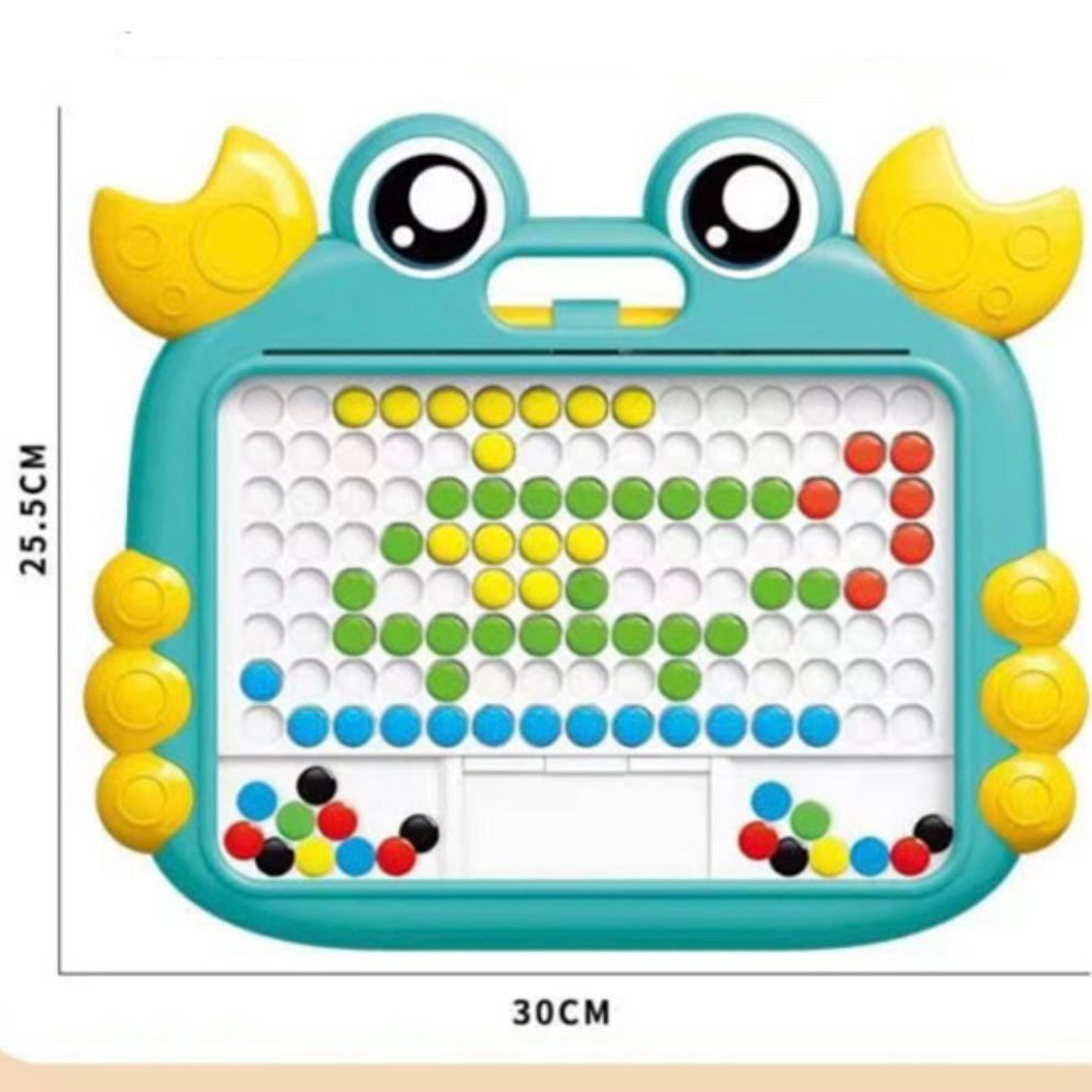 [MS] Mainan Anak Papan Magnet / Magnetic Board Drawing / Papan Manik Magnet Serbaguna / Mainan Edukasi Kreatifitas / Papan Gambar Motif Kepiting Bebek