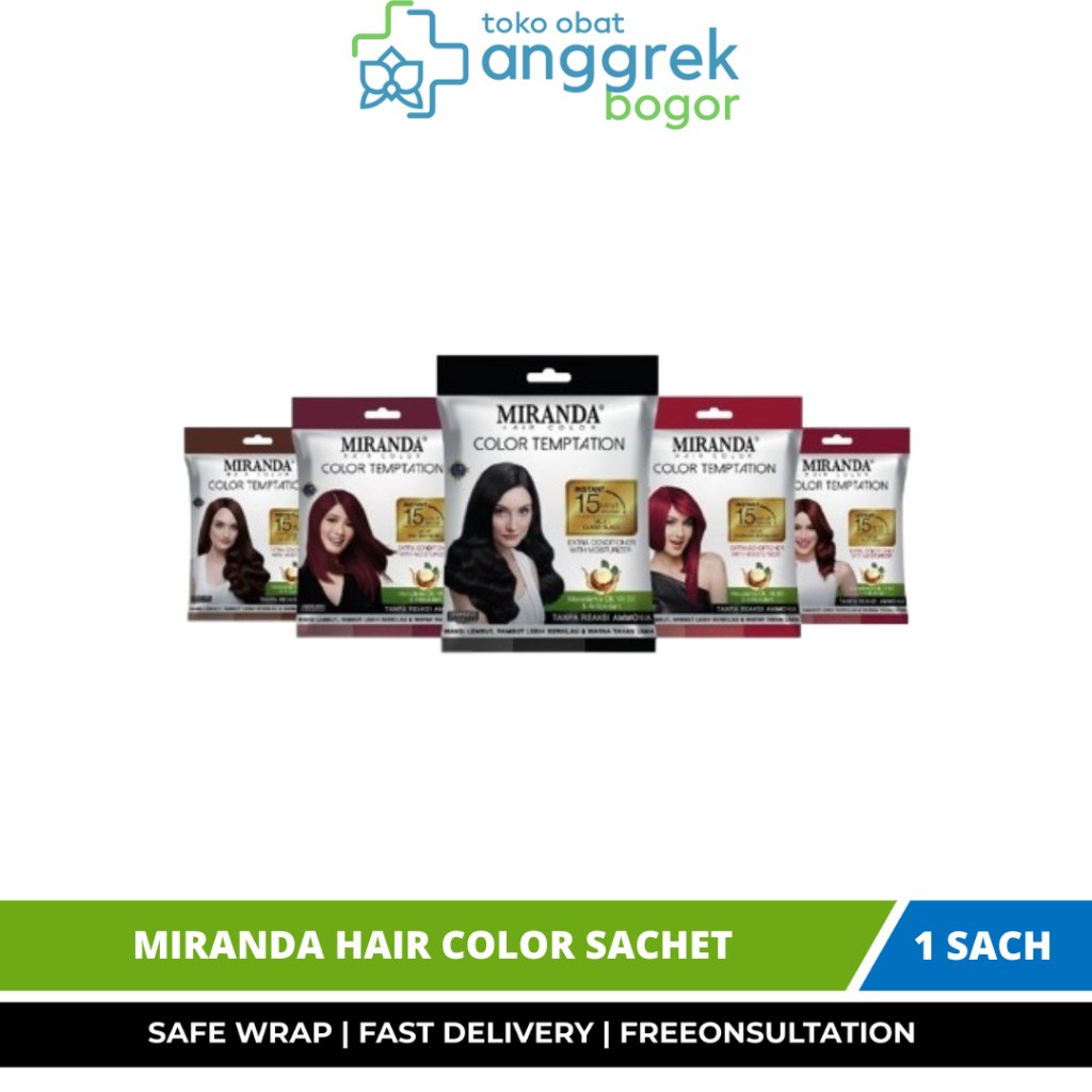 MIRANDA HAIR COLOR SACHET/PEWARNA RAMBUT SACHET
