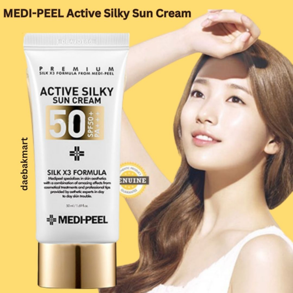 [Ready stok] MEDI-PEEL Active Silky Sun Cream SPF50+ PA+++ 50ml / Medipeel