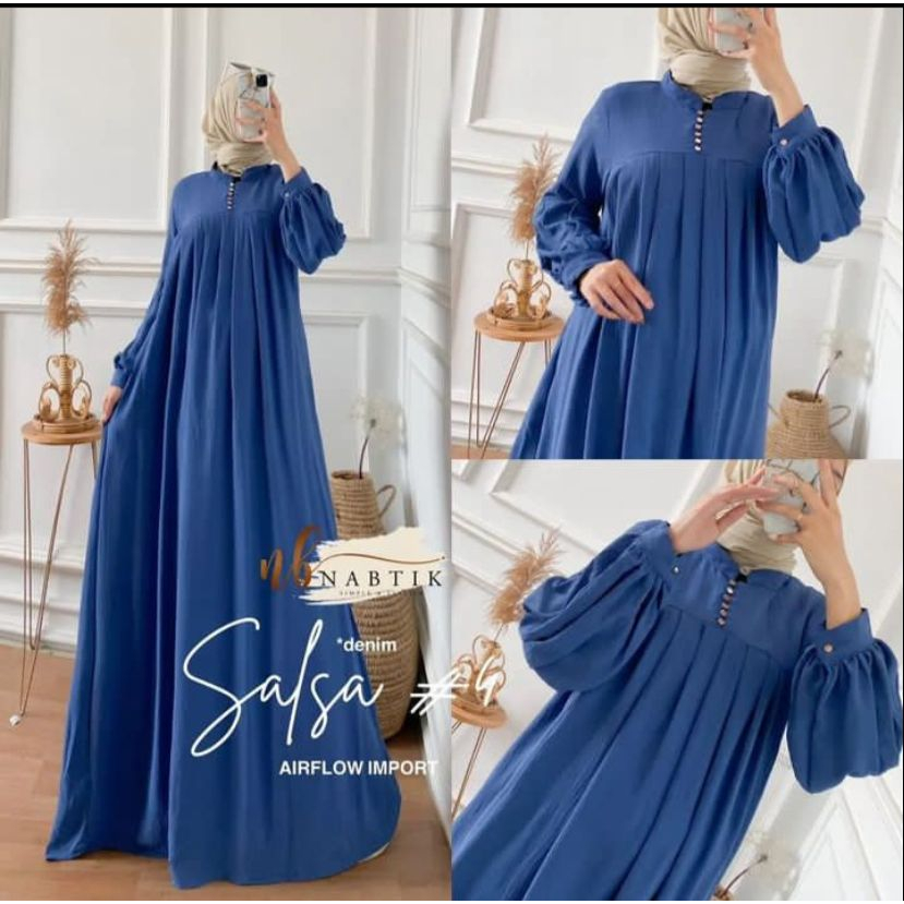 SALSA DRESS CRINCLE // GAMIS MUSLIMAH CRINCLE AIRFLOW