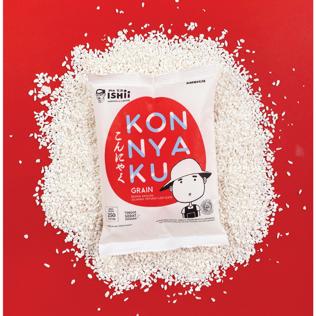 

MR ISHii Konnyaku Grain 250gr – Beras Shirataki Rice 250 gr