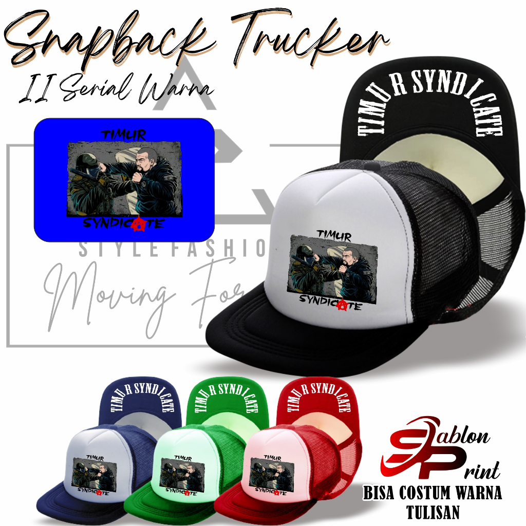 topi syndicate/snapback trucker timur syndicate special edition