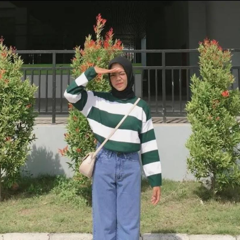 Sweater Rajut Wanita Eira Oversize /Atasan rajut wanita all size / sweater  rajut wanita