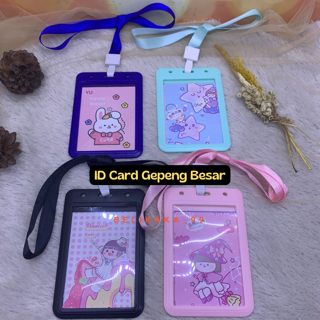 NAME TAG ID CARD HOLDER POLOS WARNA / GANTUNGAN KARTU NAMA / GANTUNGAN TANDA PENGENAL WARNA POLOS / TALI ID CARD NAMA / ID CARD PANITIA / NAME TAG KECIL / NAME TAG BESAR / NAME TAG TEBAL POLOS WARNA