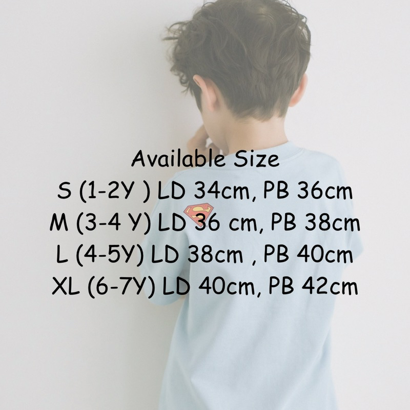 Playdate Baju Atasan Tshirt Kaos Oversize Anak Cowok Cewek Korea 1 sampai 7 Tahun Katun Premium