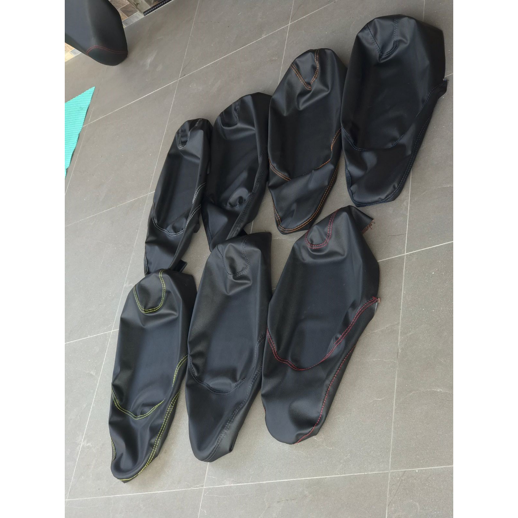 cover jok motor mio soul model eksride/kulit jok mio soul kulit oscar/sarung jok mio soul model eksr