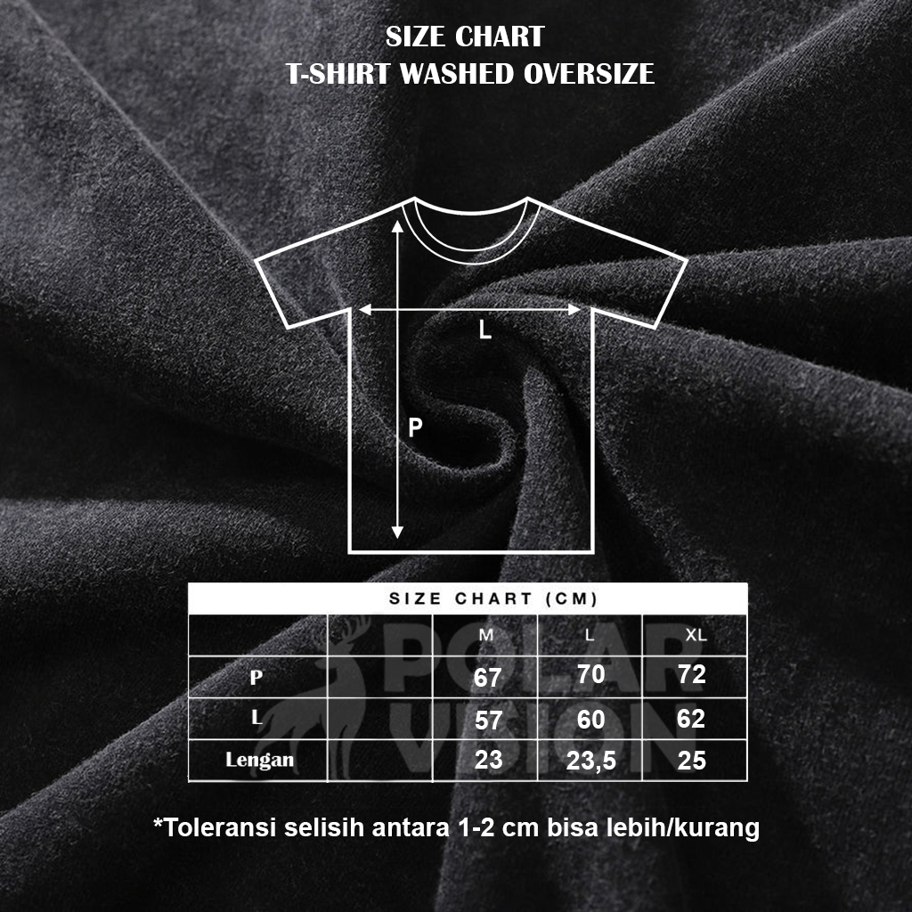 PolarVision T-shirt Teddy Washing Oversize Distro Streetwear