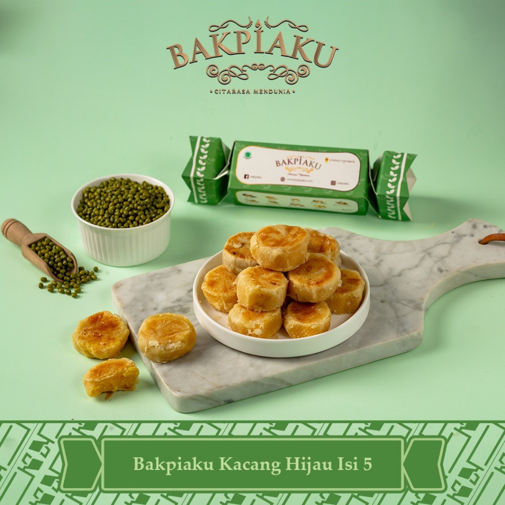 Bakpia Bakpiaku Khas Jogja isi 5 Kacang Hijau