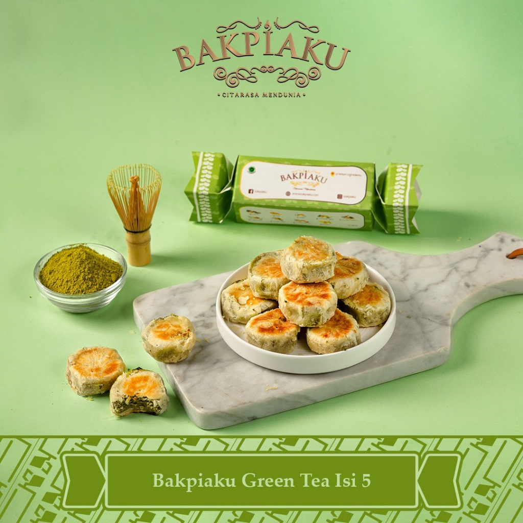 

Bakpia Bakpiaku Khas Jogja isi 5 Rasa Greentea