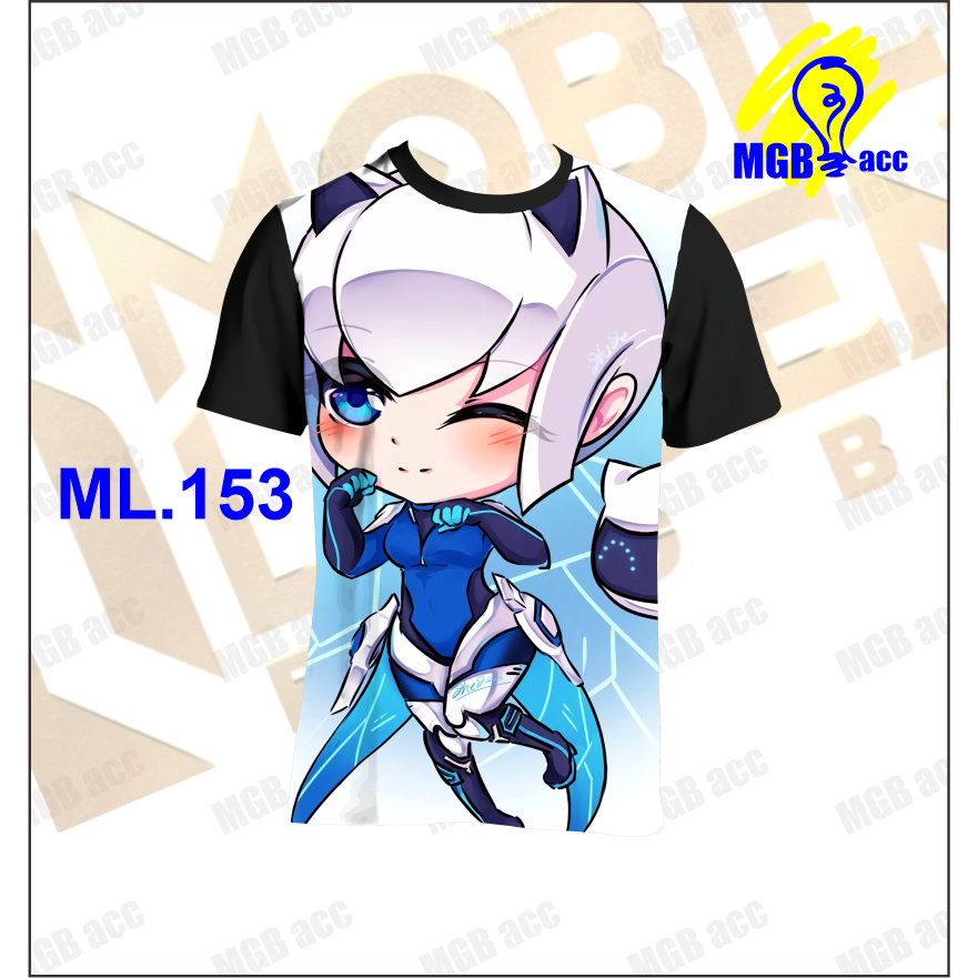 Kaos Baju Anak Atasan Laki Laki Perempuan Sublim Printing Lucu Motif Hero Mobile legend Mage
